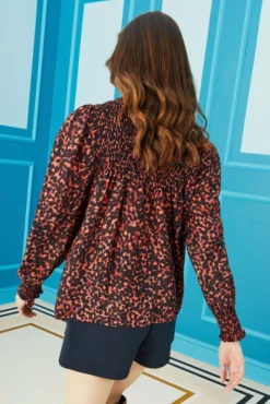 Marie Oliver Tops Sofia Blouse (Vermillion)