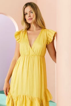 Marie Oliver Dresses Uma Dress (Ochre)