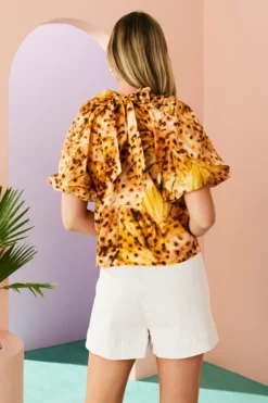 Marie Oliver Tops Wren Top (Golden Palm)