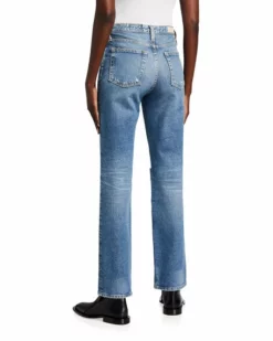 AG Jeans Alexxis High-Rise Straight (18 Years Poplar) Bottoms