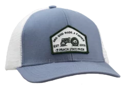 Peach State Pride And God Made A Farmer Trucker Hat Accessories