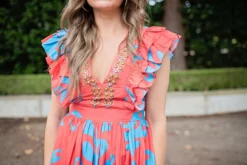 Sheridan French Stacey Dress (Red & Blue Ink Blot) 9 Sheridan French Stacey Dress (Red & Blue Ink Blot)