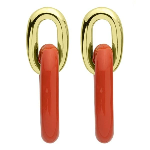Sheila Fajl Small Shakedown Earrings (Orange) 3 Sheila Fajl Small Shakedown Earrings (Orange)