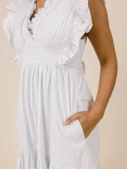 LaRoque Dresses Marlowe Dress (Blue Window Pane)