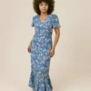 LaRoque Dresses Barrett Dress (French Blue Floral) 2 LaRoque Dresses Barrett Dress (French Blue Floral)