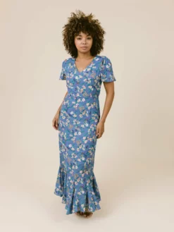 LaRoque Dresses Barrett Dress (French Blue Floral)