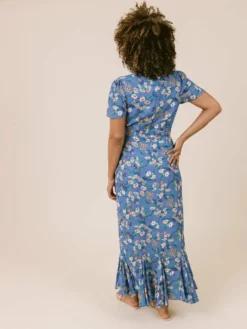 LaRoque Dresses Barrett Dress (French Blue Floral)