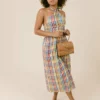 LaRoque Dresses Courtland Crossover Dress (Rainbow Check) 2 LaRoque Dresses Courtland Crossover Dress (Rainbow Check)