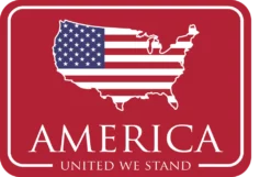 Peach State Pride Gifts For Him American Co United We Stand Decal (Red)