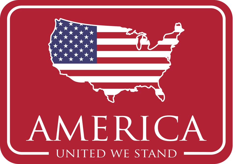 Peach State Pride Gifts For Him American Co United We Stand Decal (Red) 3 Peach State Pride Gifts For Him American Co United We Stand Decal (Red)