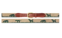 Smathers & Branson Accessories Hunting Dog Belt (Dark Khaki)