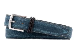 Martin Dingman Bermuda Braid Belt (Old Blue) Accessories