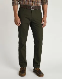 Duckhead Bottoms 1865 Five-Pocket Field Canvas (Forrest Green)