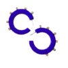 Smith & Co. City Girl Jewel Hoop (Indigo Blue) Large 2 Smith & Co. City Girl Jewel Hoop (Indigo Blue) Large