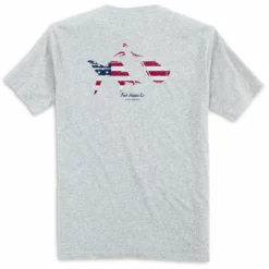 Fish Hippie Tops True Blue Short Sleeve Tee (Heather Gray)