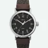 Timex Standard 40mm Fabric And Leather Strap Watch (Gunmetal/Grey) Accessories 2 Timex Standard 40mm Fabric And Leather Strap Watch (Gunmetal/Grey) Accessories