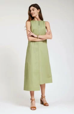 Tyler Boe Cynthia Polished Midi Dress (Seagrass) Dresses