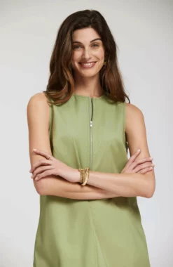 Tyler Boe Cynthia Polished Midi Dress (Seagrass) Dresses