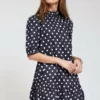 Tyler Boe Pippa Poplin Dot Skimmer Dress (Multi)