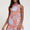 Tyler Boe Poppy Fleur De Lis Skimmer Dress (Multi) Dresses