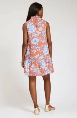 Tyler Boe Poppy Fleur De Lis Skimmer Dress (Multi) Dresses