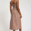 Tyler Boe Gina Poplin Pucker Dress (Chocolate)
