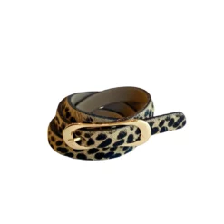OO Boutique Animal Hair Belt (Tan) Accessories