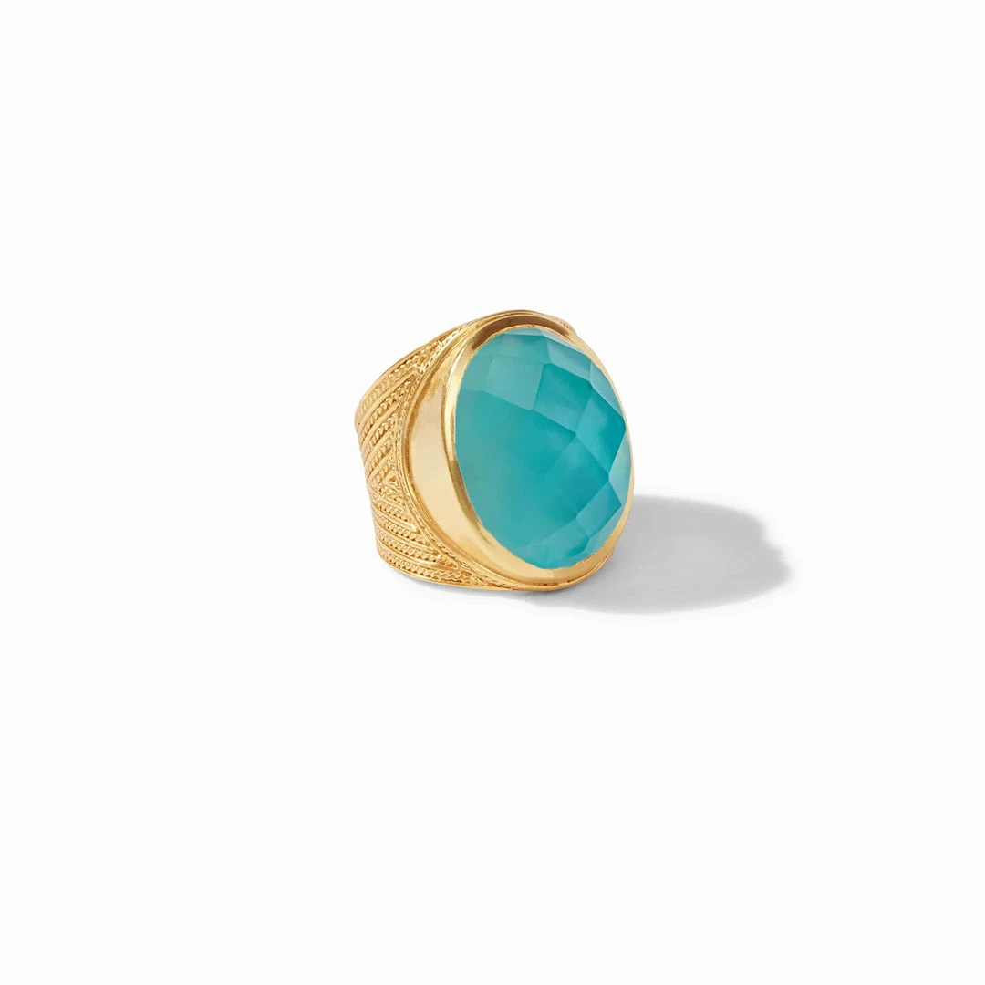 Julie Vos Verona Statement Ring (Bahamian Blue) Jewelry