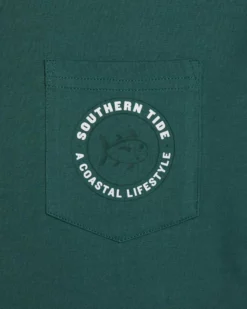 Southern Tide Costal Lifestyle Tee (Mallard Green) Tops