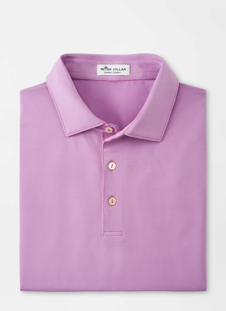 Peter Millar Tops Jubilee Performance Jersey Polo (Rosebay) 3 Peter Millar Tops Jubilee Performance Jersey Polo (Rosebay)