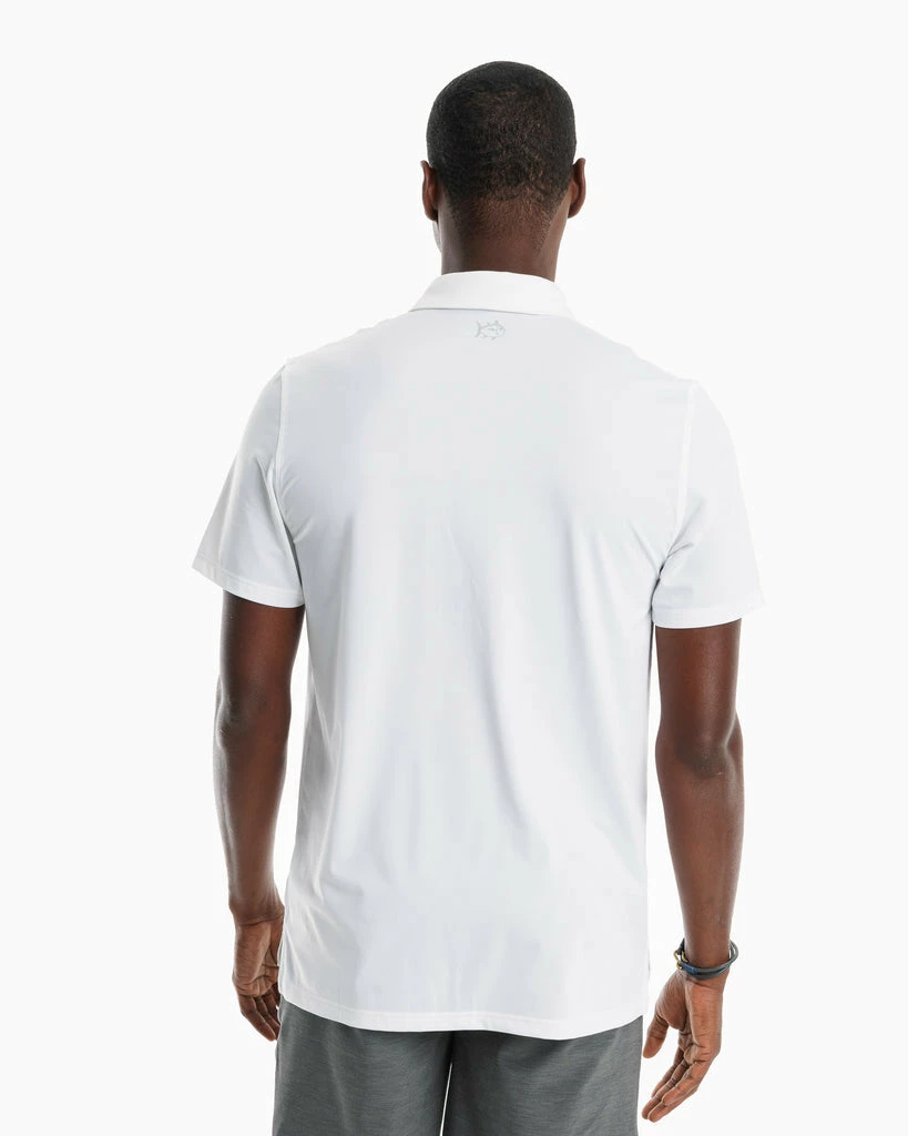 Southern Tide Tops Driver Abott Striped Performance Polo (Classic White) 4 Southern Tide Tops Driver Abott Striped Performance Polo (Classic White)