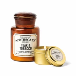 Paddywax Apothecary Tin 2oz (Teak & Tobacco) Gifts For Him