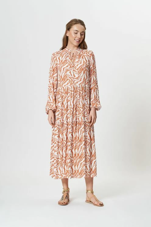 Fresha London Daphne Dress (Camel Zebra) 4 Fresha London Daphne Dress (Camel Zebra)