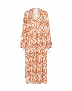 Fresha London Daphne Dress (Camel Zebra)