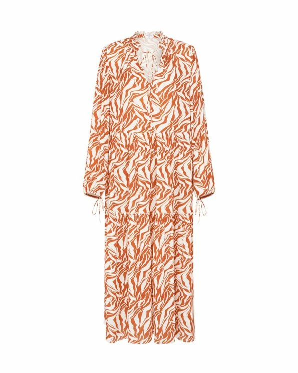 Fresha London Daphne Dress (Camel Zebra) 3 Fresha London Daphne Dress (Camel Zebra)