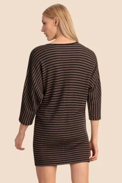 Trina Turk Gallivant Dress (Black/Camel) Dresses