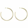 Sheila Fajl Everybody's Favorite Hoops 2 1/2 Brushed Gold