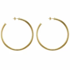 Sheila Fajl Everybody's Favorite Hoops 2 1/2 Polished Gold