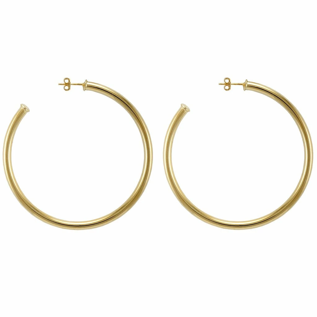 Sheila Fajl Everybody's Favorite Hoops 2 1/2 Polished Gold 3 Sheila Fajl Everybody's Favorite Hoops 2 1/2 Polished Gold