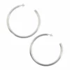 Sheila Fajl Everybody's Favorite Hoops 2 1/2 Brushed Silver