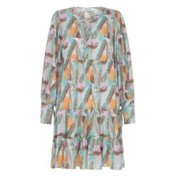 Fresha London Thyra Dress (Abstract Brush)