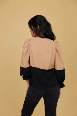 Crosby By Mollie Burch James Top (Porcini/Black) 7 Crosby By Mollie Burch James Top (Porcini/Black)