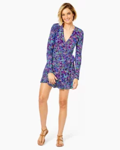 Lilly Pulitzer Dresses Rilla Sleeved Romper (Colony Conga)