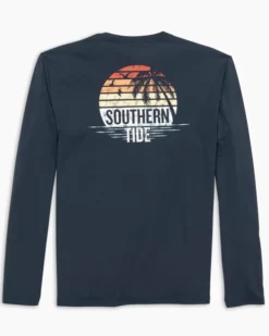 Southern Tide Circle Sunset Tee (True Navy) Tops