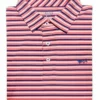 Coastal Cotton Stripe Performance Polo (Coral Indigo) Tops 2 Coastal Cotton Stripe Performance Polo (Coral Indigo) Tops
