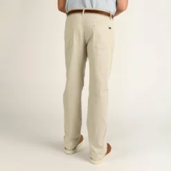 Duckhead Pinpoint Canvas 5-Pocket Pant (Stone) Bottoms