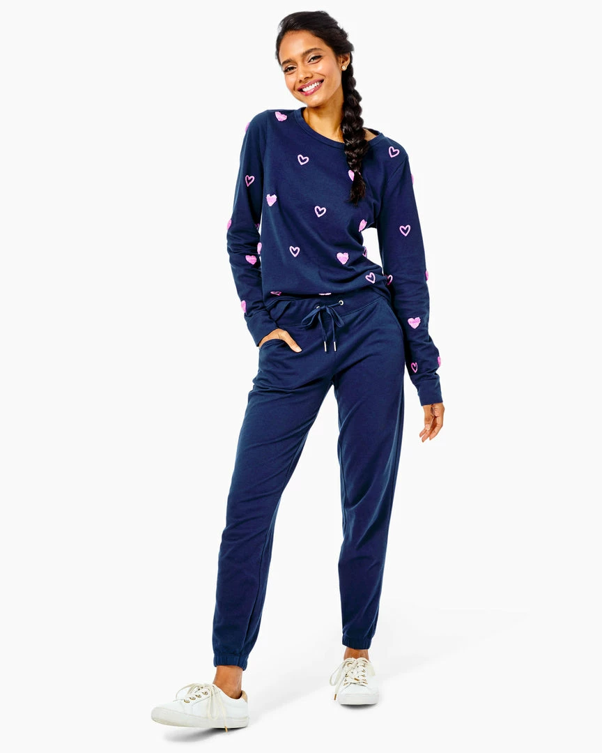 Lilly Pulitzer Mallie Knit Pant (High Tide Navy) 3 Lilly Pulitzer Mallie Knit Pant (High Tide Navy)