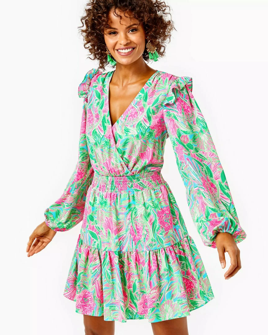 Lilly Pulitzer Taviana Stretch Dress (Coming In Hot) 3 Lilly Pulitzer Taviana Stretch Dress (Coming In Hot)