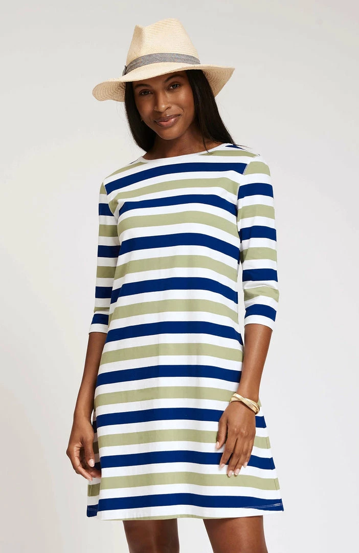 Tyler Boe Dresses Alexa Striped Dress (Multi) 3 Tyler Boe Dresses Alexa Striped Dress (Multi)