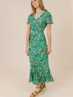 LaRoque Barrett Dress (Green Meadow Floral)